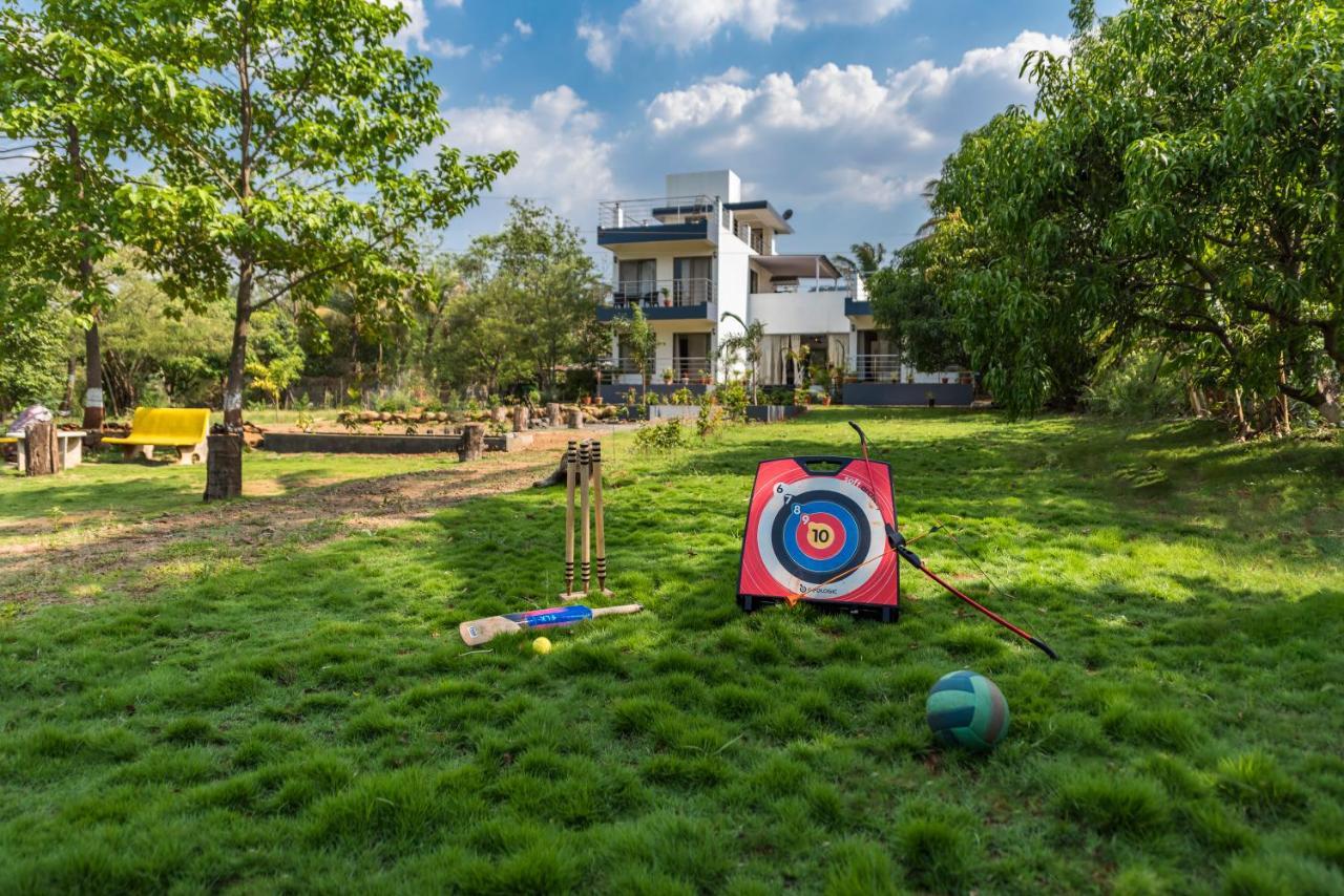 Saffronstays Lakeview Nivara - Farm Stay Villa With Private Pool Near Pune Exteriör bild