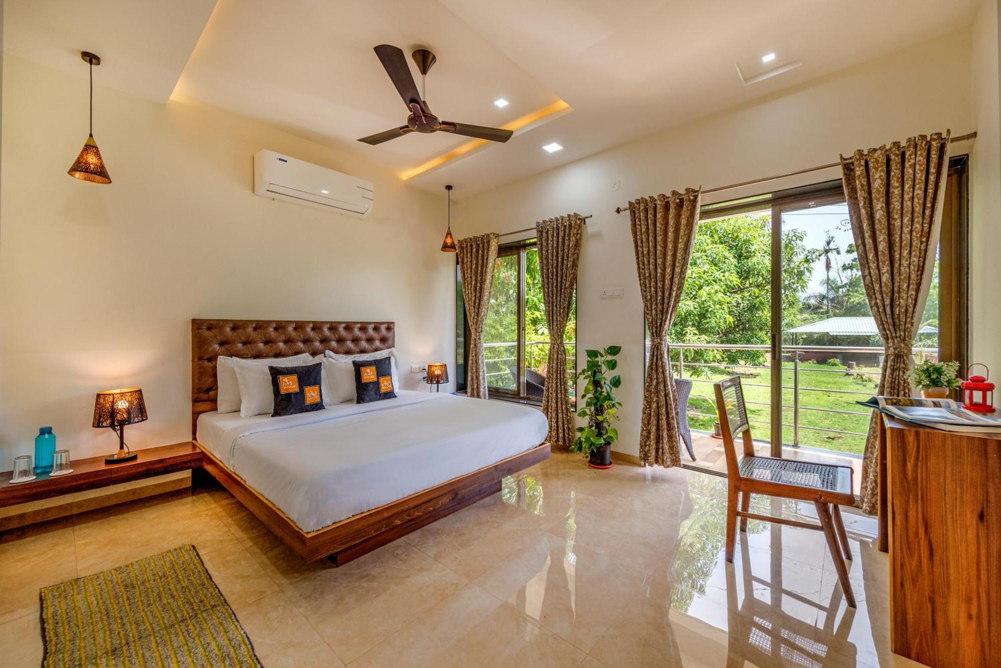 Saffronstays Lakeview Nivara - Farm Stay Villa With Private Pool Near Pune Exteriör bild