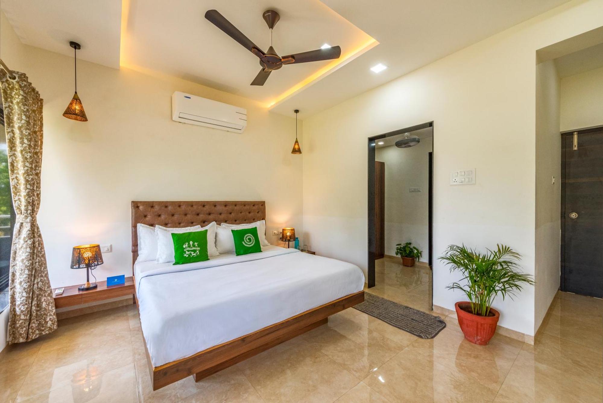 Saffronstays Lakeview Nivara - Farm Stay Villa With Private Pool Near Pune Exteriör bild