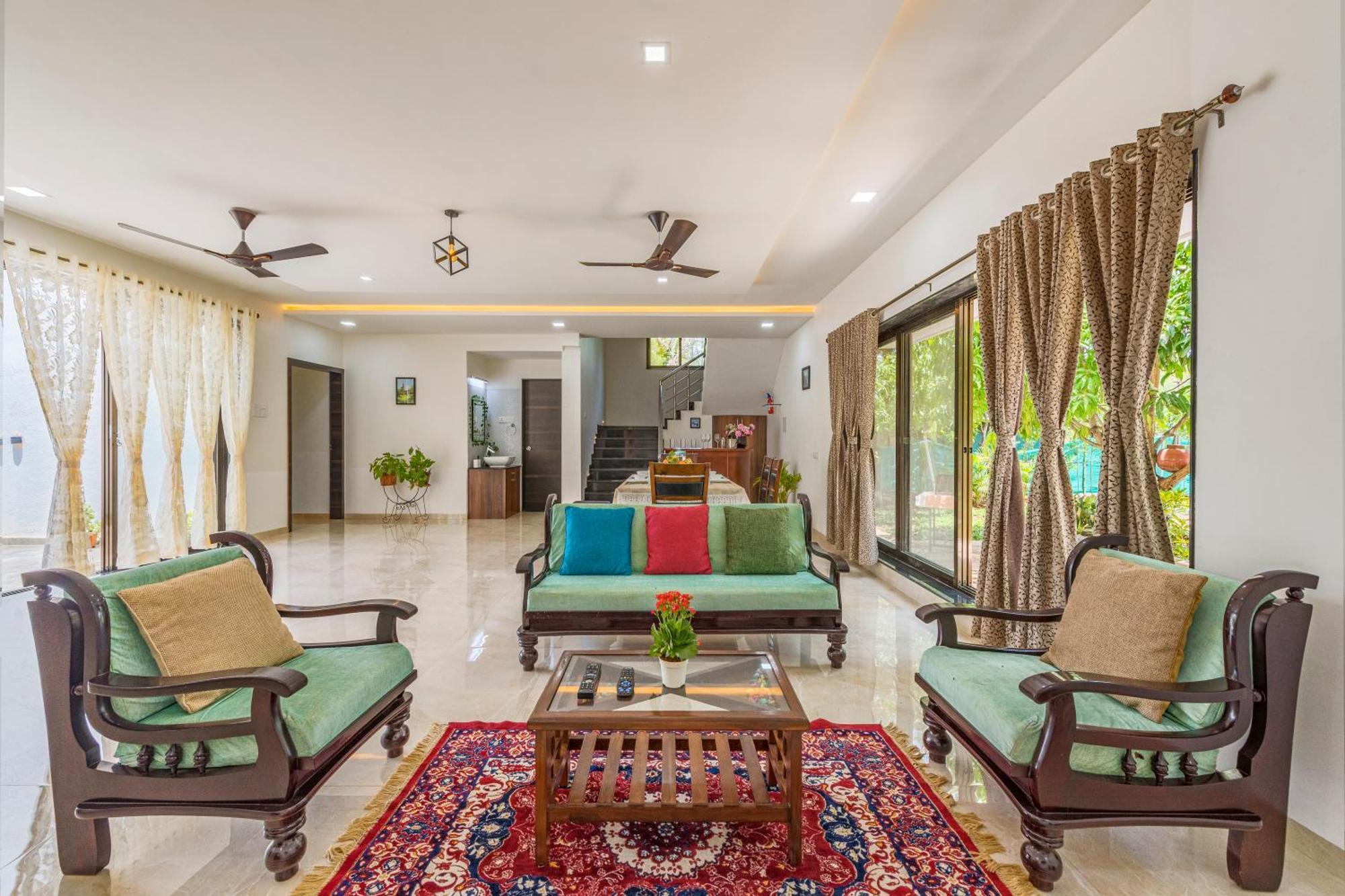 Saffronstays Lakeview Nivara - Farm Stay Villa With Private Pool Near Pune Exteriör bild